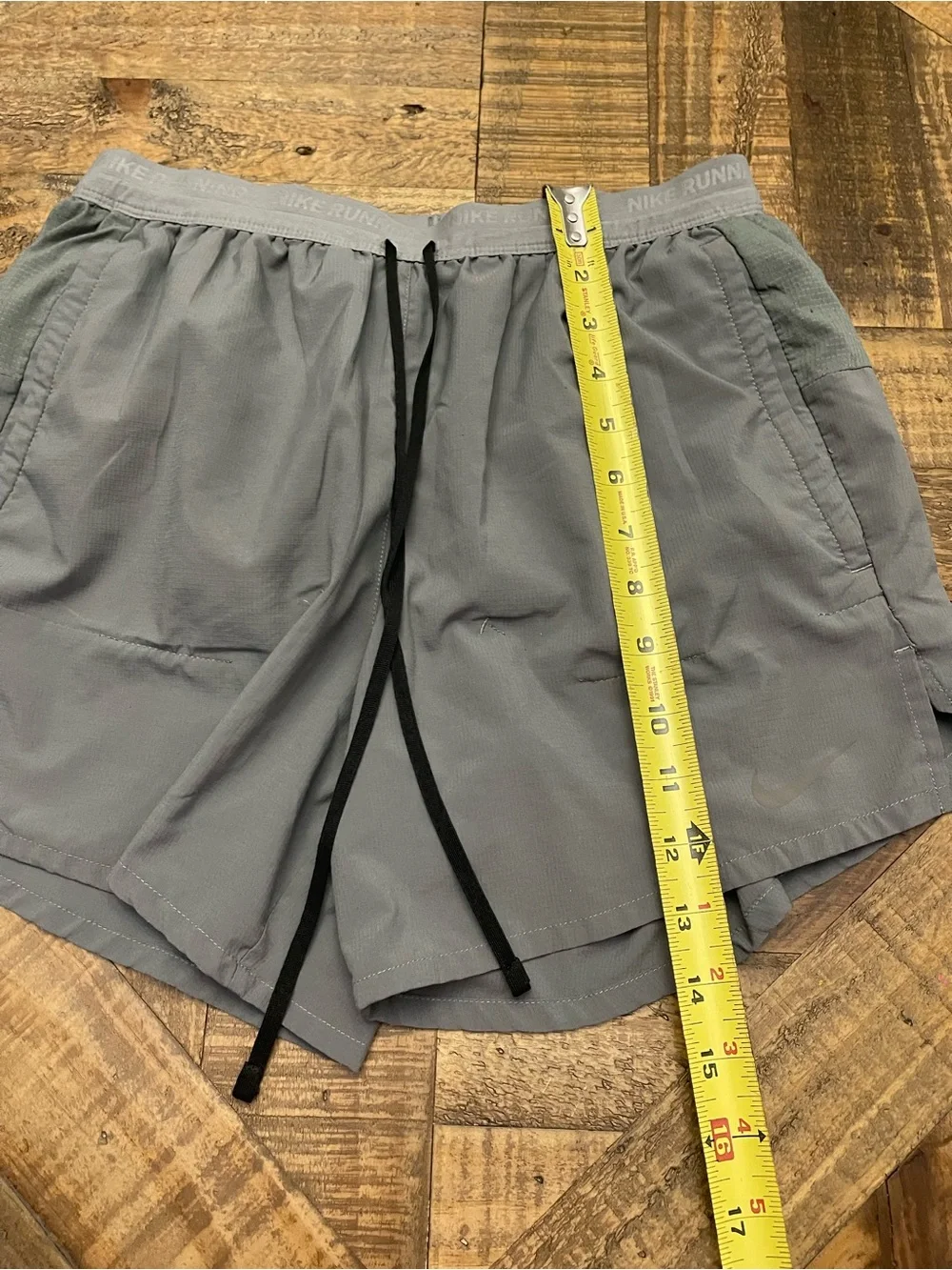 Nike Dri-FIT Stride Running Shorts in the Smoke Grey colorway